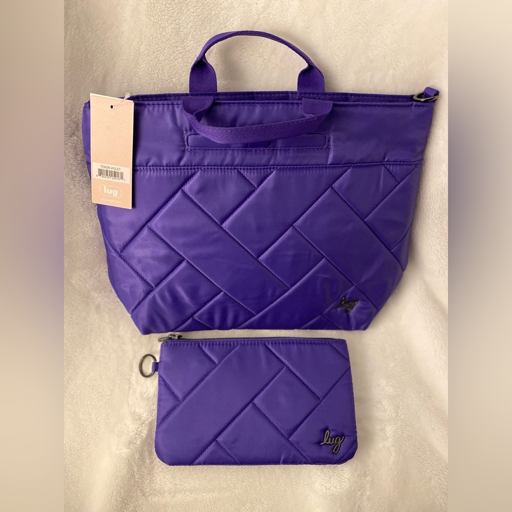 NWT Lug Tenor 2 Peice Crossbody Set Purple 💜 - Picture 4 of 13